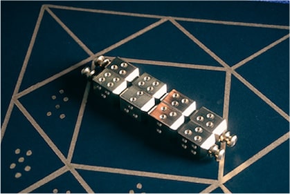 pewter dice